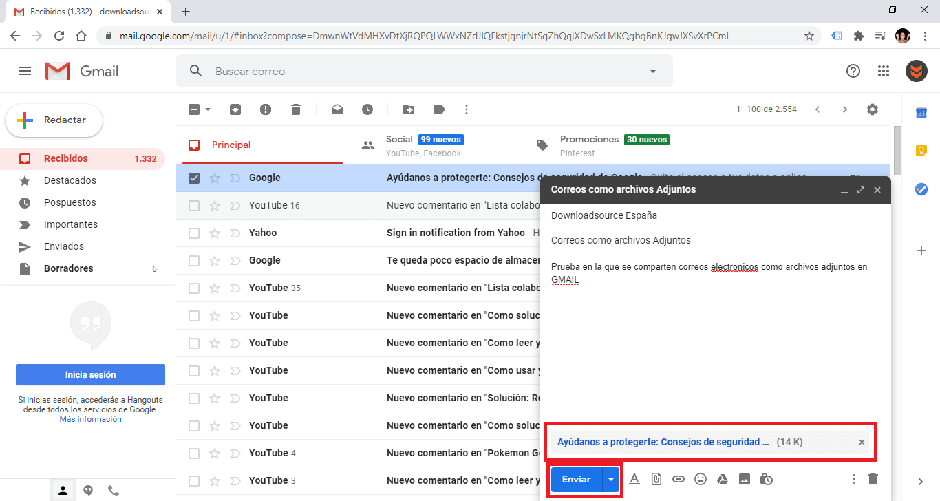 Cómo Enviar Correos Como Archivos Adjuntos En Gmail 4877